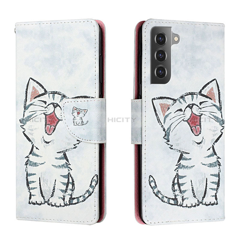 Custodia Portafoglio In Pelle Fantasia Modello Cover con Supporto H01X per Samsung Galaxy S23 5G