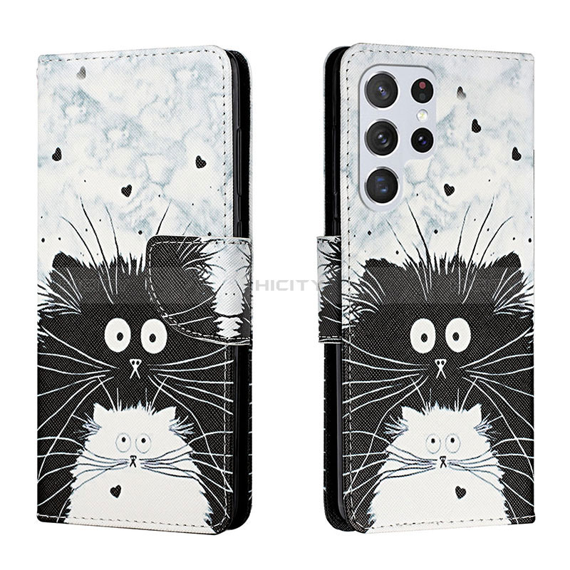 Custodia Portafoglio In Pelle Fantasia Modello Cover con Supporto H01X per Samsung Galaxy S24 Ultra 5G