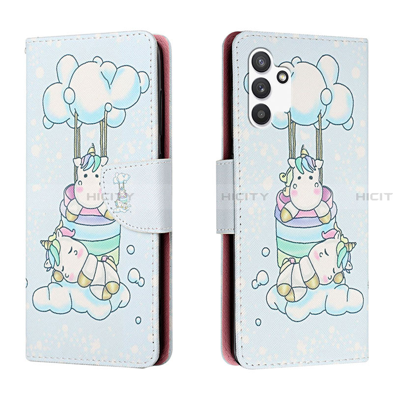 Custodia Portafoglio In Pelle Fantasia Modello Cover con Supporto H02X per Samsung Galaxy A13 4G