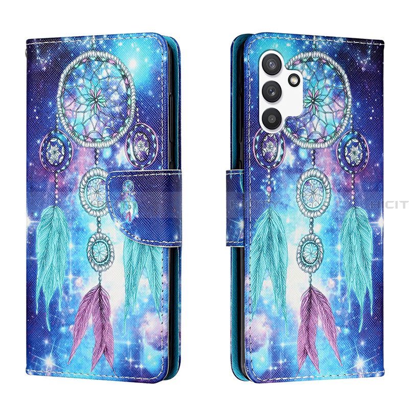 Custodia Portafoglio In Pelle Fantasia Modello Cover con Supporto H02X per Samsung Galaxy A13 4G