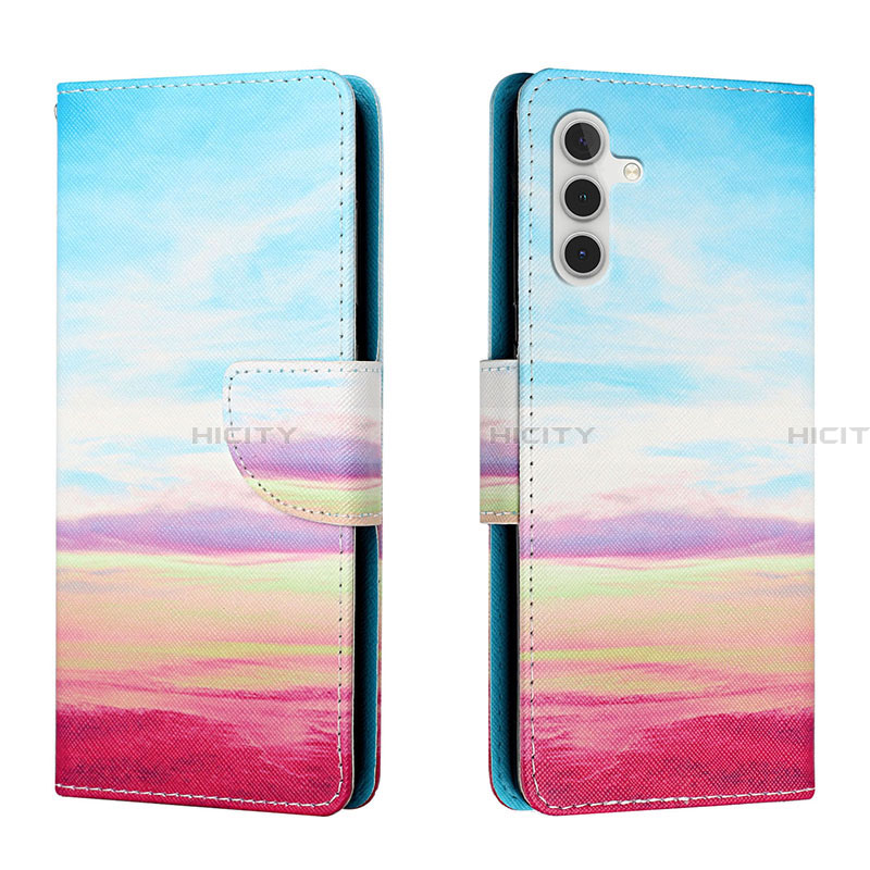 Custodia Portafoglio In Pelle Fantasia Modello Cover con Supporto H02X per Samsung Galaxy A13 5G
