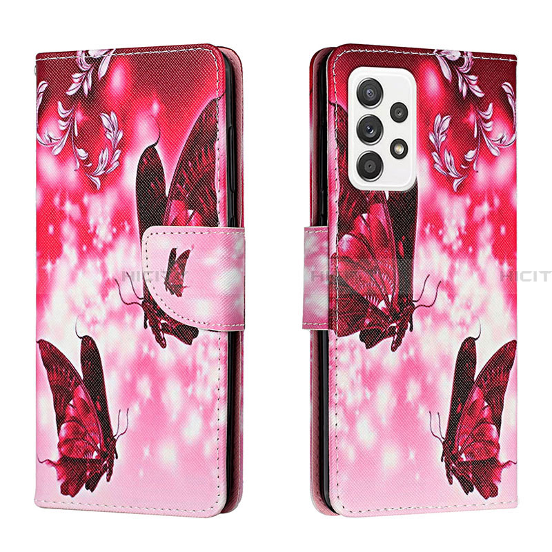 Custodia Portafoglio In Pelle Fantasia Modello Cover con Supporto H02X per Samsung Galaxy A33 5G