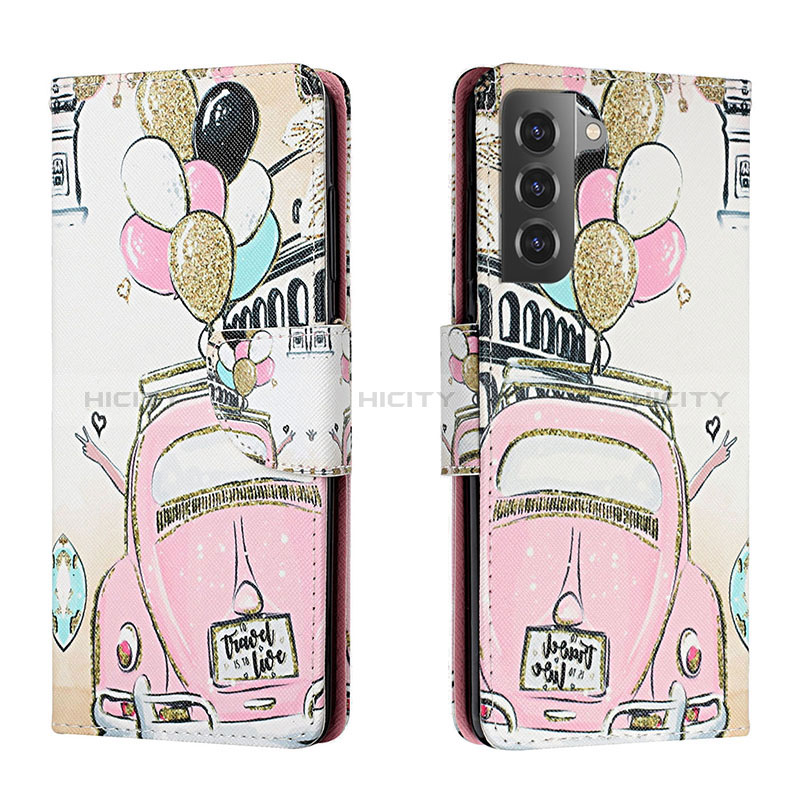 Custodia Portafoglio In Pelle Fantasia Modello Cover con Supporto H02X per Samsung Galaxy S23 5G