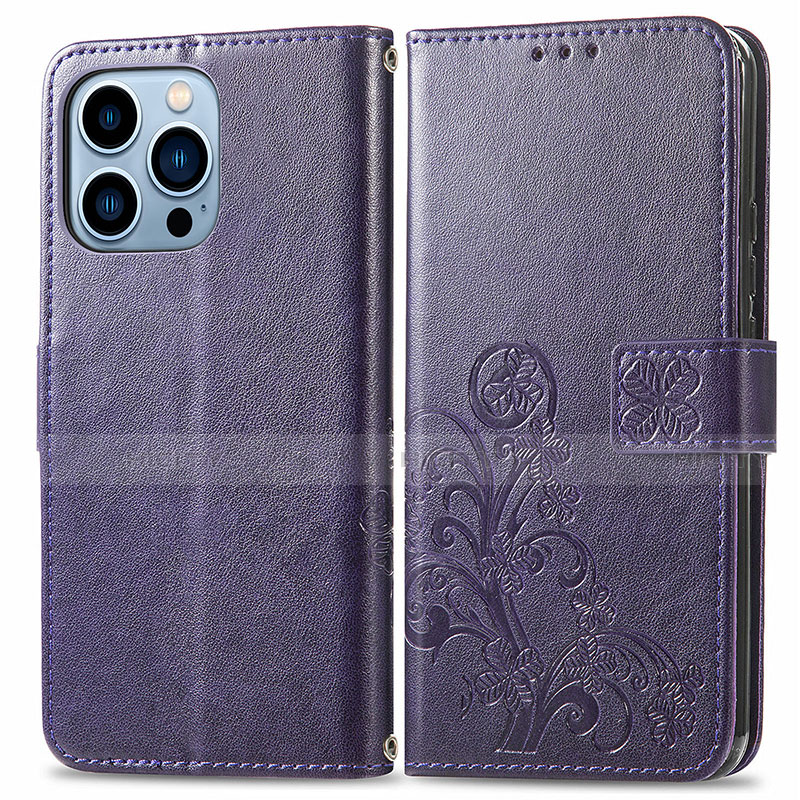 Custodia Portafoglio In Pelle Fantasia Modello Cover con Supporto H03 per Apple iPhone 13 Pro