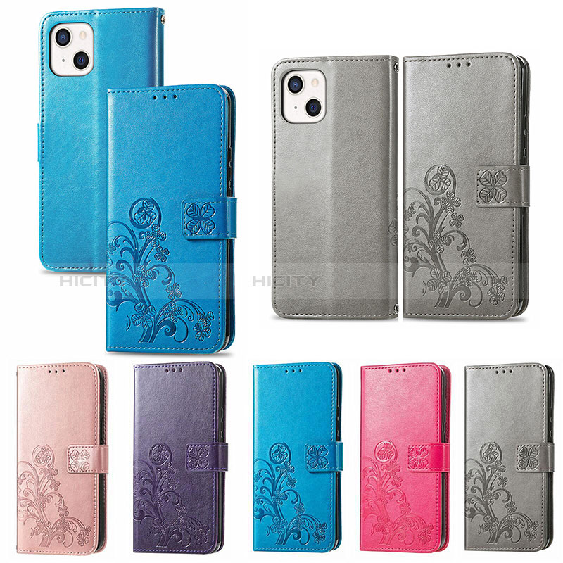 Custodia Portafoglio In Pelle Fantasia Modello Cover con Supporto H03 per Apple iPhone 15