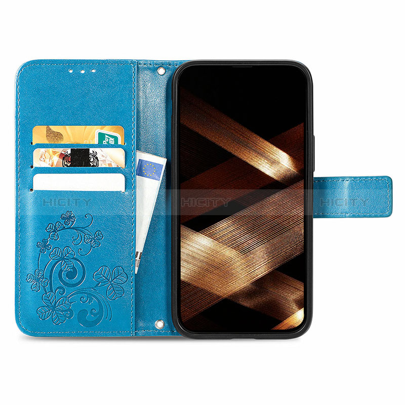 Custodia Portafoglio In Pelle Fantasia Modello Cover con Supporto H03 per Apple iPhone 15