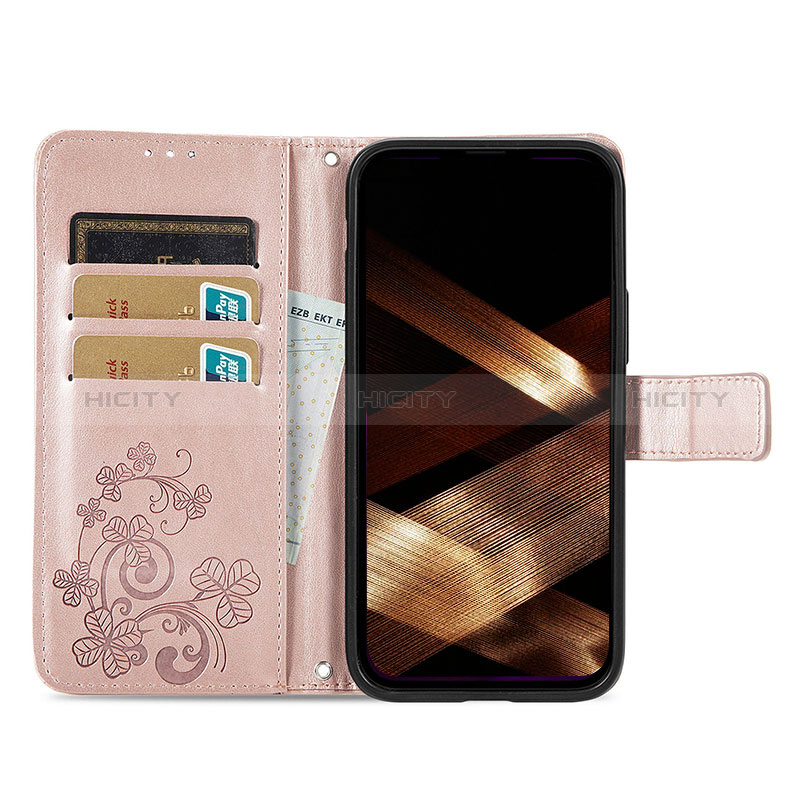 Custodia Portafoglio In Pelle Fantasia Modello Cover con Supporto H04 per Apple iPhone 14 Pro Max