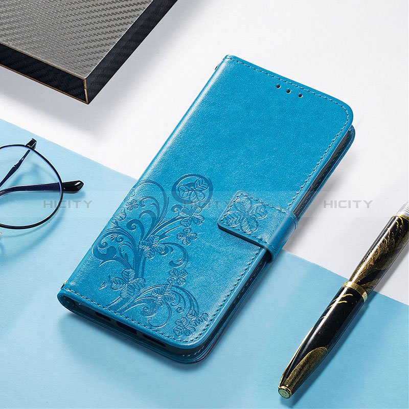 Custodia Portafoglio In Pelle Fantasia Modello Cover con Supporto H04 per Apple iPhone 14 Pro Max Blu