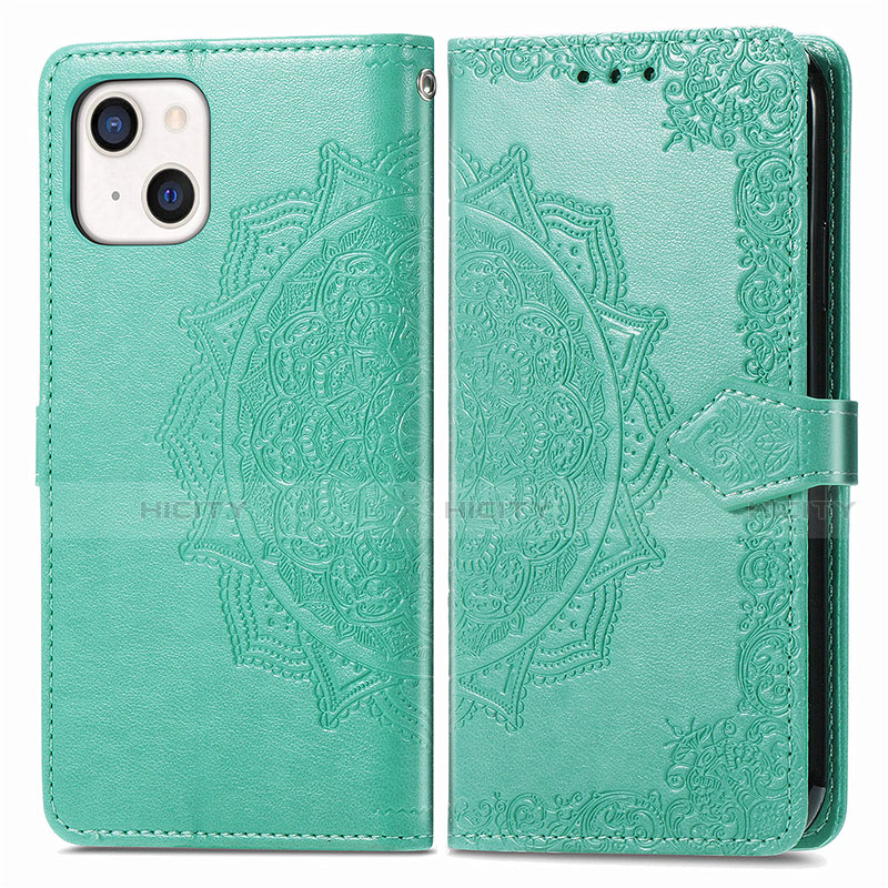 Custodia Portafoglio In Pelle Fantasia Modello Cover con Supporto H05 per Apple iPhone 13