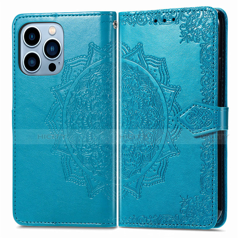 Custodia Portafoglio In Pelle Fantasia Modello Cover con Supporto H06 per Apple iPhone 13 Pro