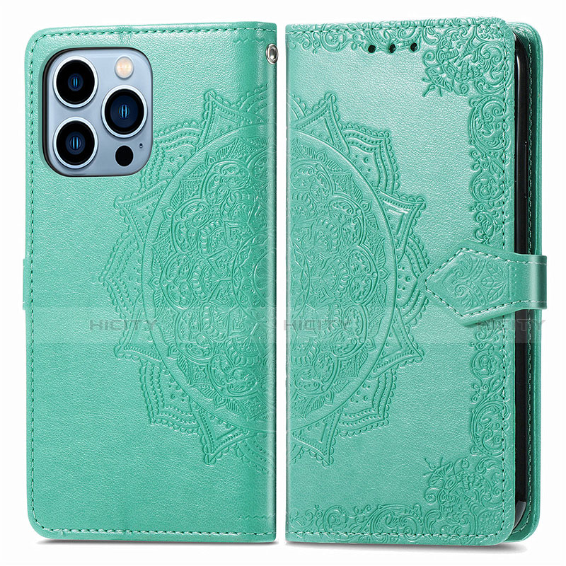 Custodia Portafoglio In Pelle Fantasia Modello Cover con Supporto H06 per Apple iPhone 13 Pro