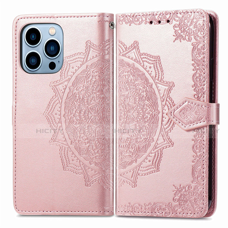 Custodia Portafoglio In Pelle Fantasia Modello Cover con Supporto H06 per Apple iPhone 13 Pro