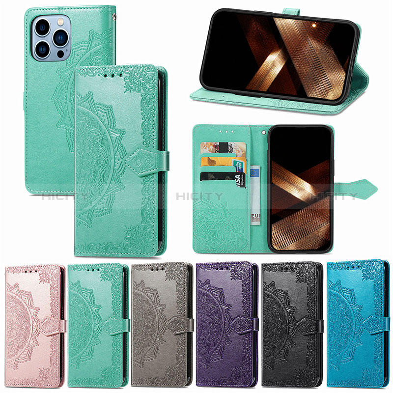 Custodia Portafoglio In Pelle Fantasia Modello Cover con Supporto H06 per Apple iPhone 14 Pro