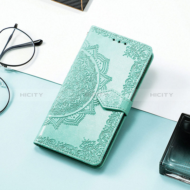 Custodia Portafoglio In Pelle Fantasia Modello Cover con Supporto H06 per Apple iPhone 15 Plus Verde