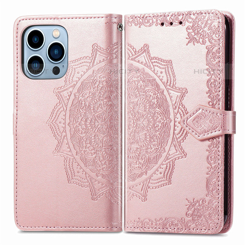 Custodia Portafoglio In Pelle Fantasia Modello Cover con Supporto H06 per Apple iPhone 16 Pro Max