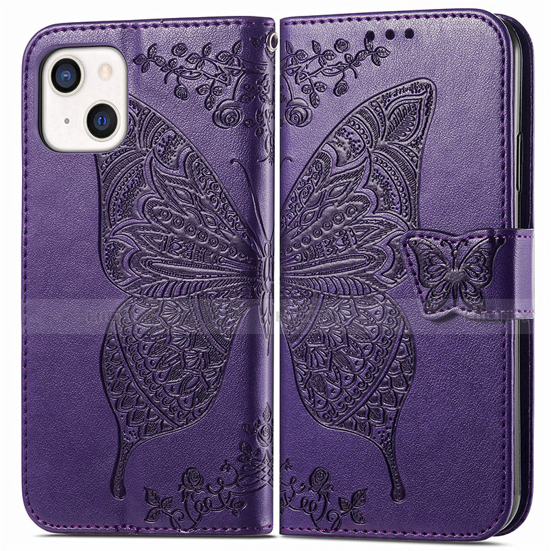 Custodia Portafoglio In Pelle Fantasia Modello Cover con Supporto H07 per Apple iPhone 13 Mini