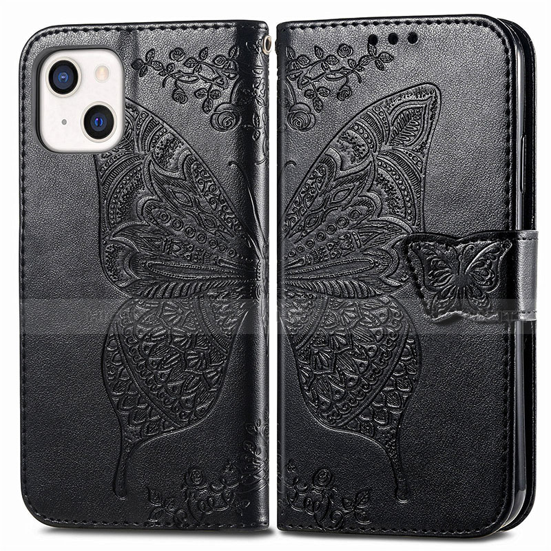 Custodia Portafoglio In Pelle Fantasia Modello Cover con Supporto H07 per Apple iPhone 14