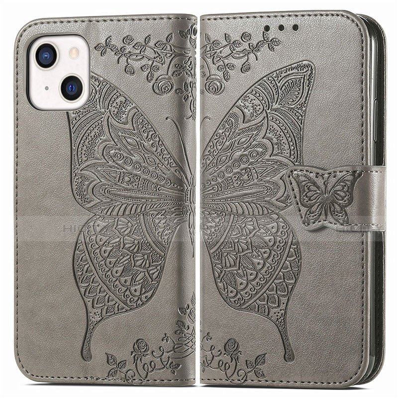 Custodia Portafoglio In Pelle Fantasia Modello Cover con Supporto H07 per Apple iPhone 14