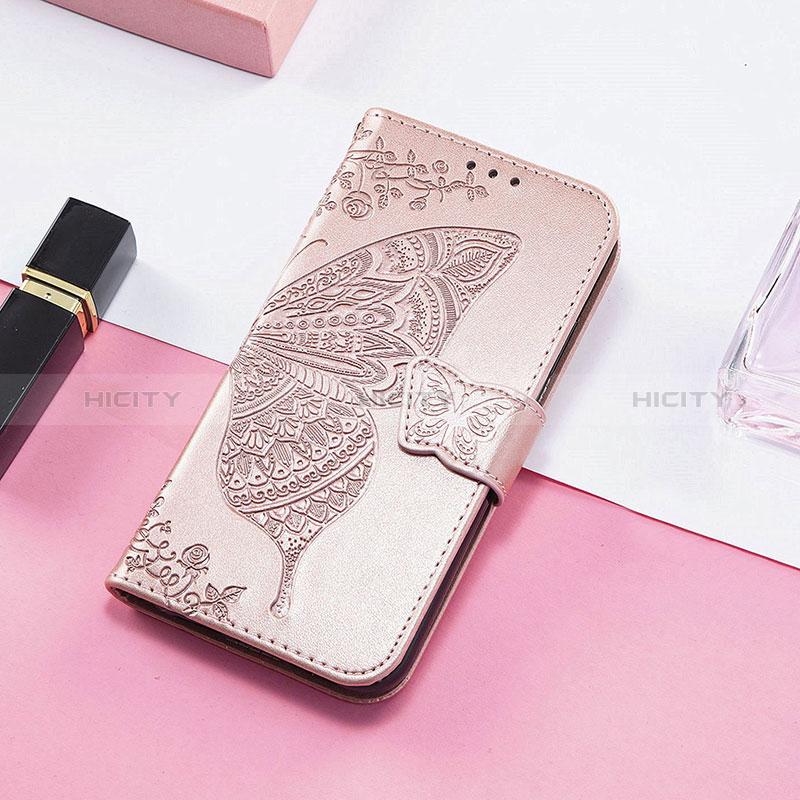 Custodia Portafoglio In Pelle Fantasia Modello Cover con Supporto H08 per Apple iPhone 15 Plus Oro Rosa