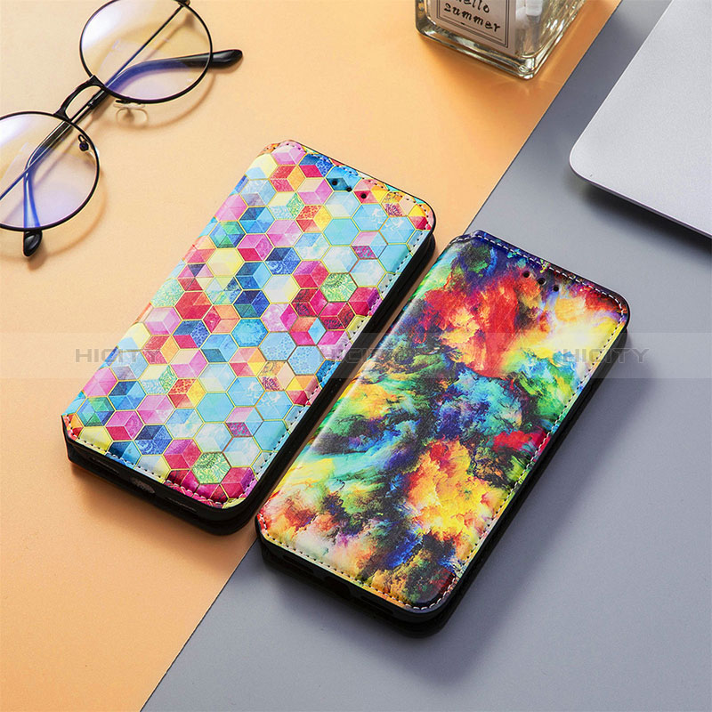 Custodia Portafoglio In Pelle Fantasia Modello Cover con Supporto H10 per Apple iPhone 15 Plus