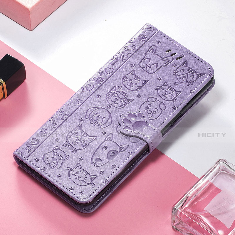 Custodia Portafoglio In Pelle Fantasia Modello Cover con Supporto H11 per Apple iPhone 13 Pro Max Viola