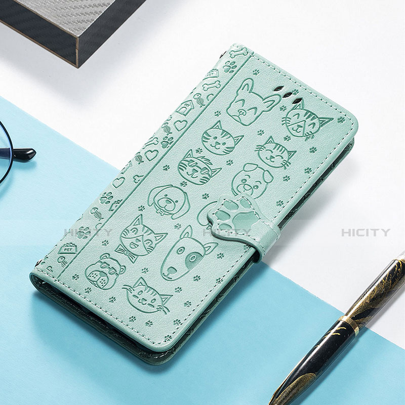 Custodia Portafoglio In Pelle Fantasia Modello Cover con Supporto H11 per Apple iPhone 13 Pro Verde