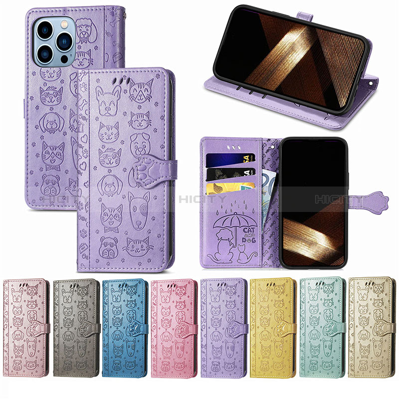 Custodia Portafoglio In Pelle Fantasia Modello Cover con Supporto H11 per Apple iPhone 14 Pro Max