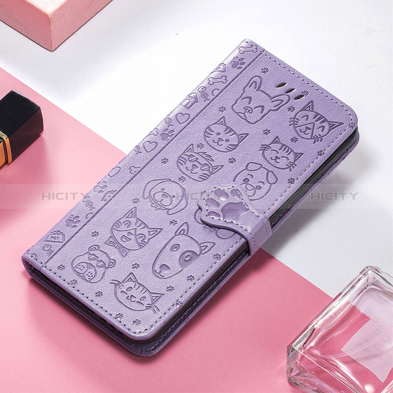 Custodia Portafoglio In Pelle Fantasia Modello Cover con Supporto H11 per Apple iPhone 14 Pro Max Viola