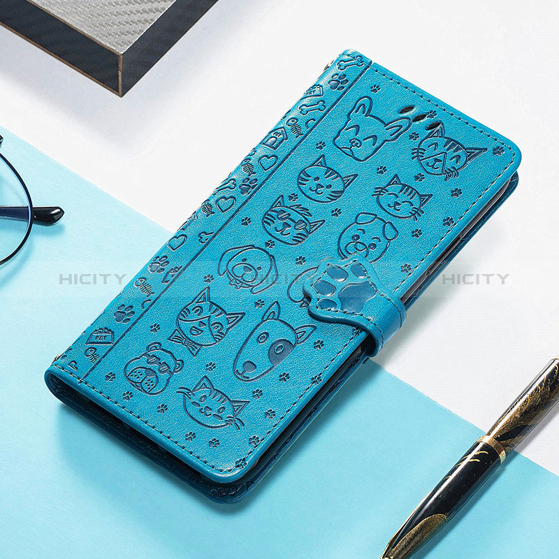 Custodia Portafoglio In Pelle Fantasia Modello Cover con Supporto H12 per Apple iPhone 15 Blu