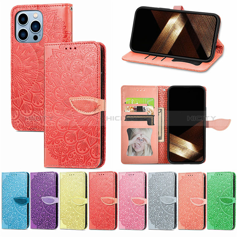 Custodia Portafoglio In Pelle Fantasia Modello Cover con Supporto H13 per Apple iPhone 14 Pro Max