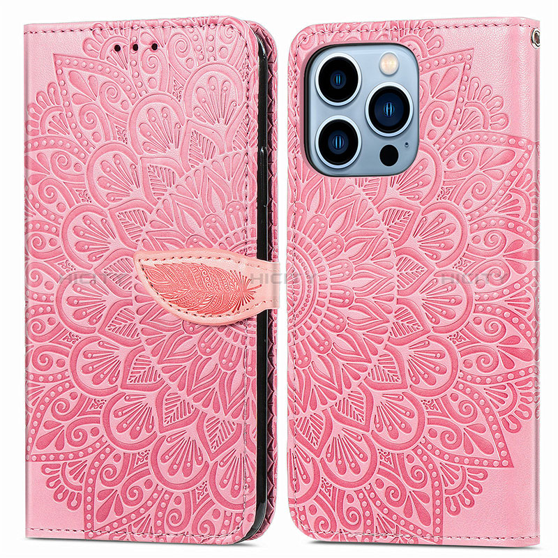 Custodia Portafoglio In Pelle Fantasia Modello Cover con Supporto H13 per Apple iPhone 14 Pro Max