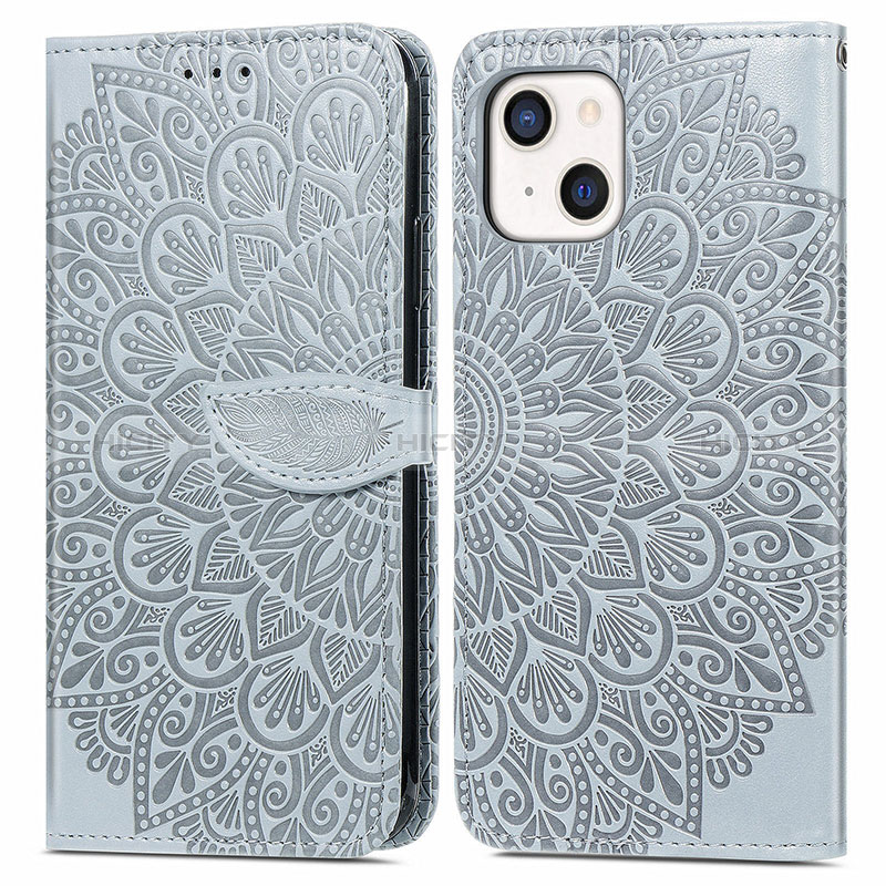 Custodia Portafoglio In Pelle Fantasia Modello Cover con Supporto H13 per Apple iPhone 15