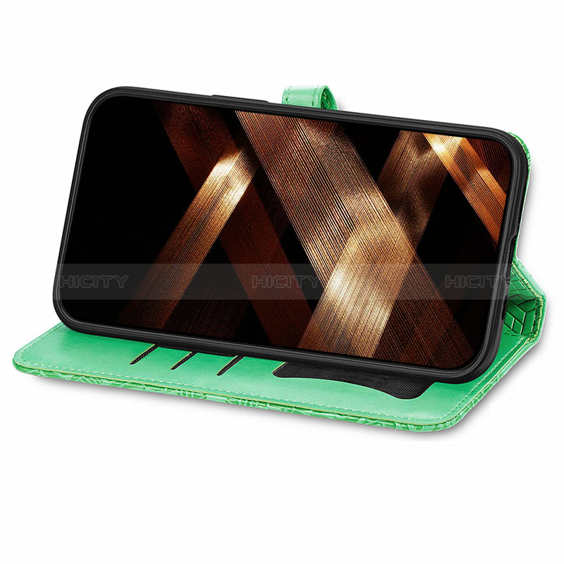 Custodia Portafoglio In Pelle Fantasia Modello Cover con Supporto H13 per Apple iPhone 15 Plus