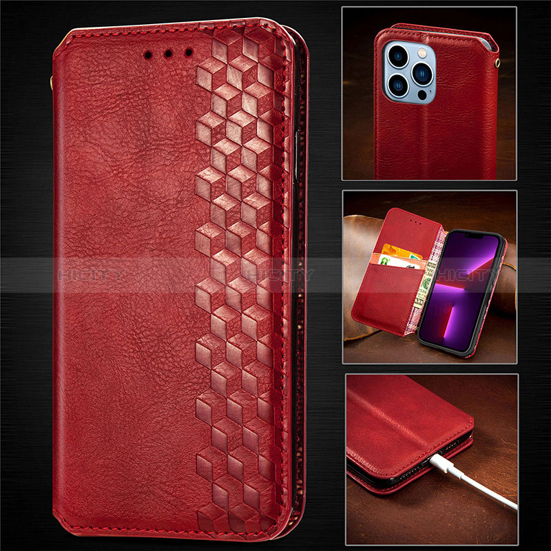 Custodia Portafoglio In Pelle Fantasia Modello Cover con Supporto H14 per Apple iPhone 14 Pro