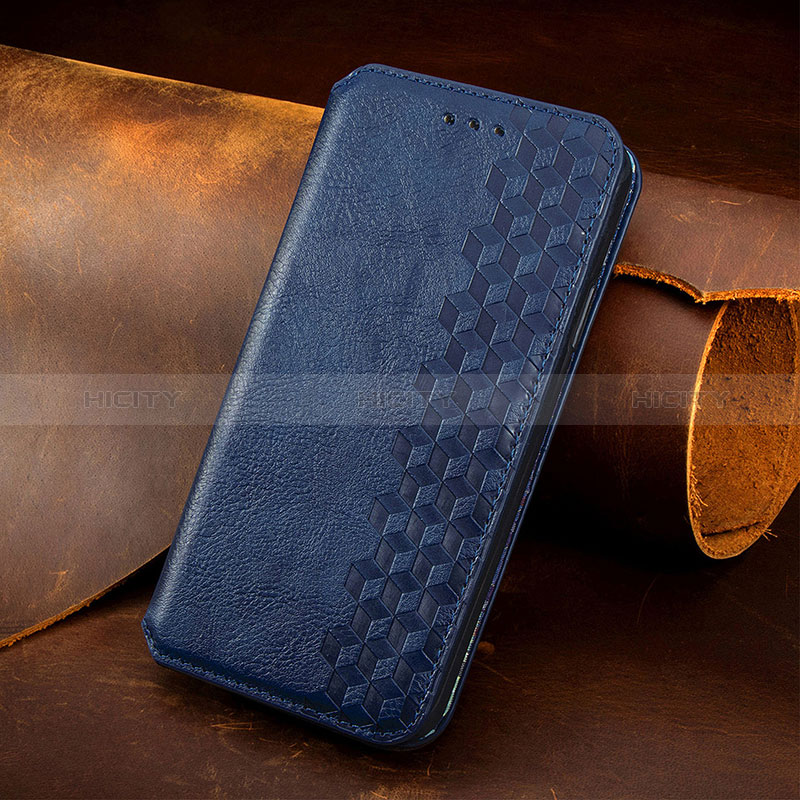 Custodia Portafoglio In Pelle Fantasia Modello Cover con Supporto H14 per Apple iPhone 15 Blu