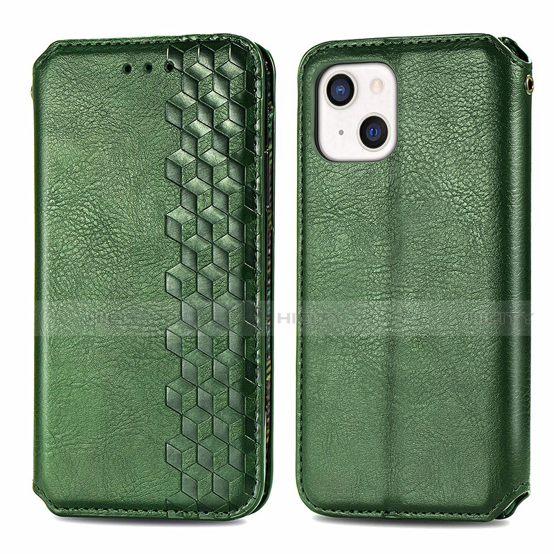 Custodia Portafoglio In Pelle Fantasia Modello Cover con Supporto H15 per Apple iPhone 13