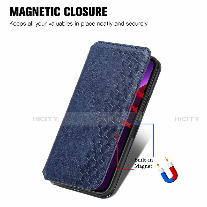 Custodia Portafoglio In Pelle Fantasia Modello Cover con Supporto H15 per Apple iPhone 13