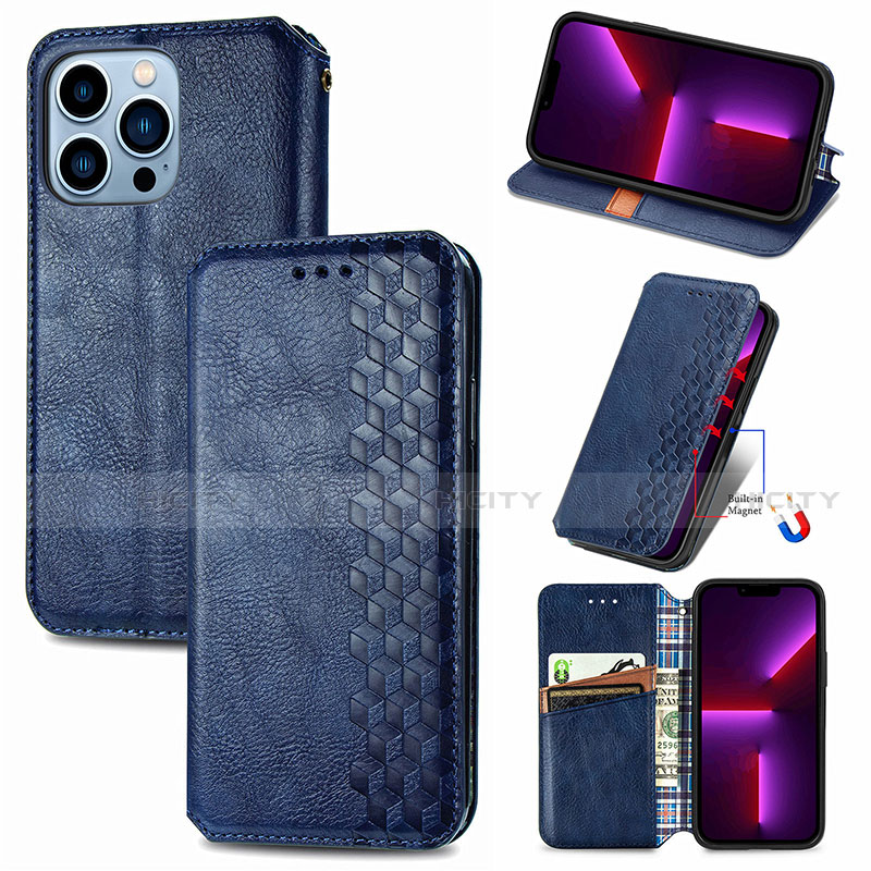 Custodia Portafoglio In Pelle Fantasia Modello Cover con Supporto H15 per Apple iPhone 13 Pro