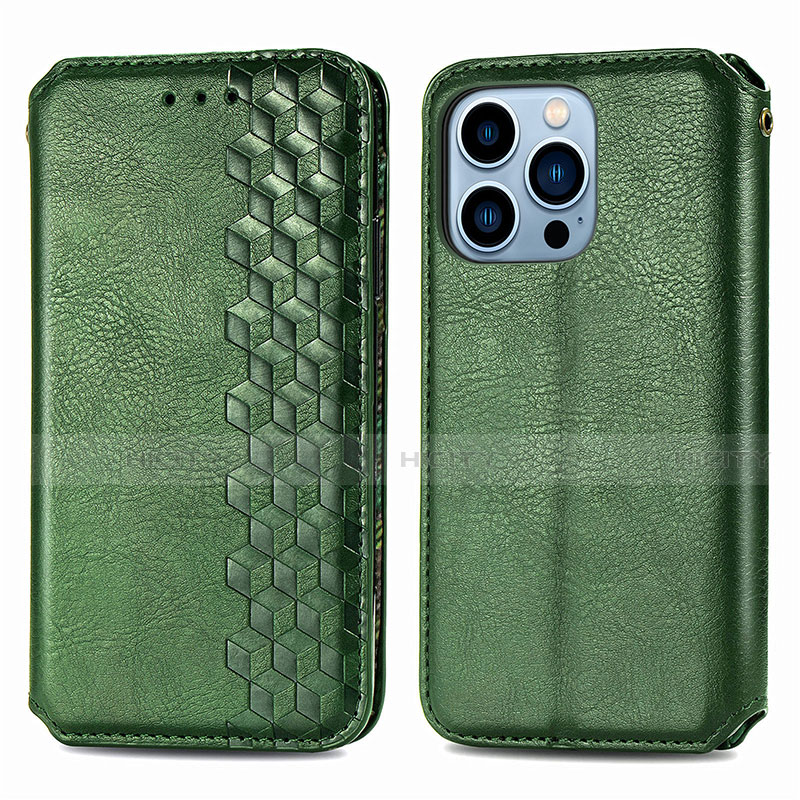 Custodia Portafoglio In Pelle Fantasia Modello Cover con Supporto H15 per Apple iPhone 13 Pro