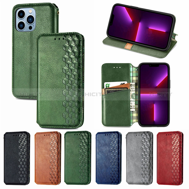 Custodia Portafoglio In Pelle Fantasia Modello Cover con Supporto H15 per Apple iPhone 14 Pro Max