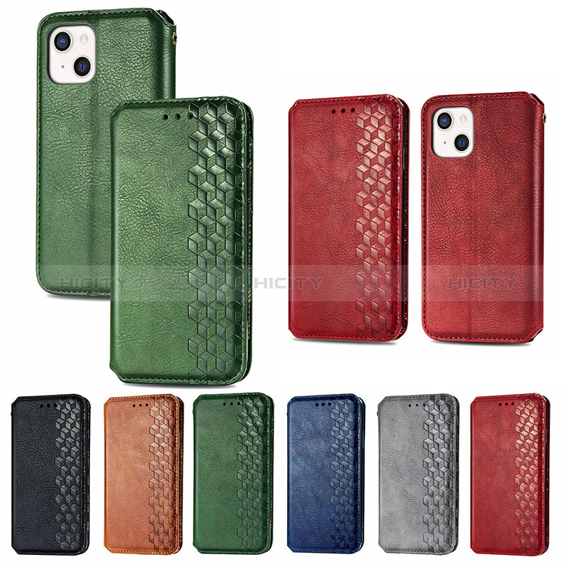 Custodia Portafoglio In Pelle Fantasia Modello Cover con Supporto H15 per Apple iPhone 15