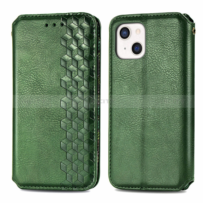 Custodia Portafoglio In Pelle Fantasia Modello Cover con Supporto H15 per Apple iPhone 15