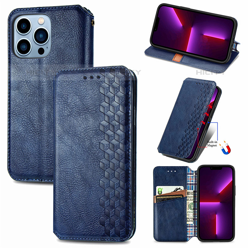 Custodia Portafoglio In Pelle Fantasia Modello Cover con Supporto H15 per Apple iPhone 16 Pro Max