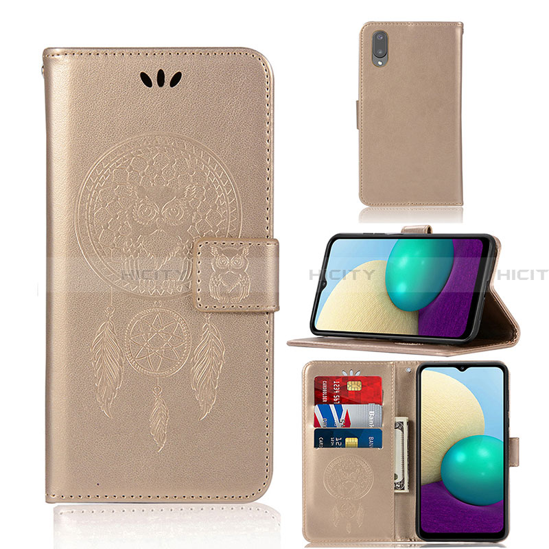 Custodia Portafoglio In Pelle Fantasia Modello Cover con Supporto JX1 per Samsung Galaxy A02
