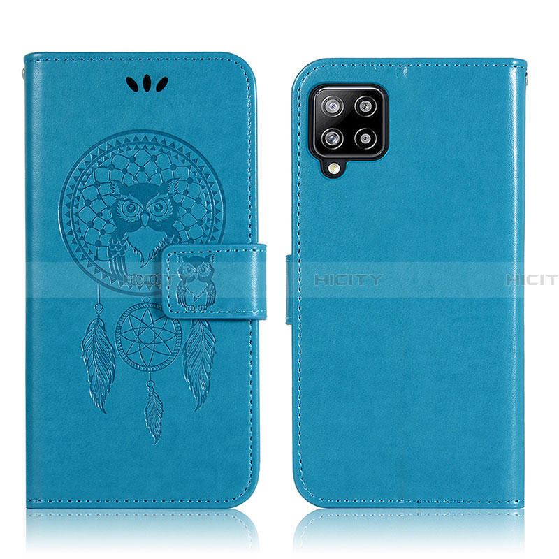 Custodia Portafoglio In Pelle Fantasia Modello Cover con Supporto JX1 per Samsung Galaxy A22 4G Blu