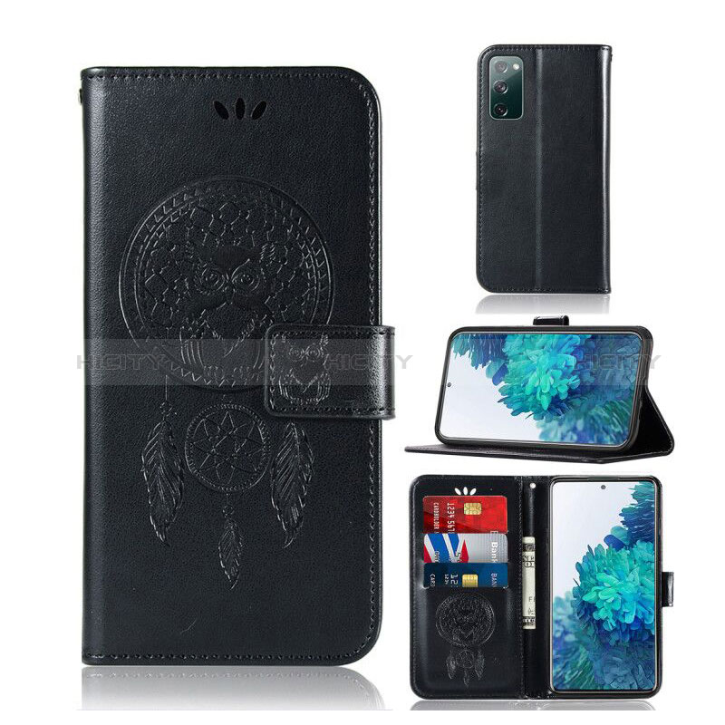 Custodia Portafoglio In Pelle Fantasia Modello Cover con Supporto JX1 per Samsung Galaxy S20 FE 4G Nero