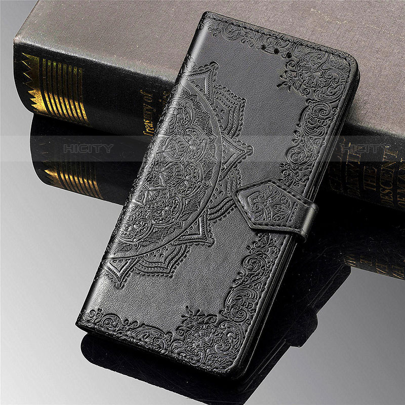 Custodia Portafoglio In Pelle Fantasia Modello Cover con Supporto L02 per Xiaomi Mi 11 5G Nero