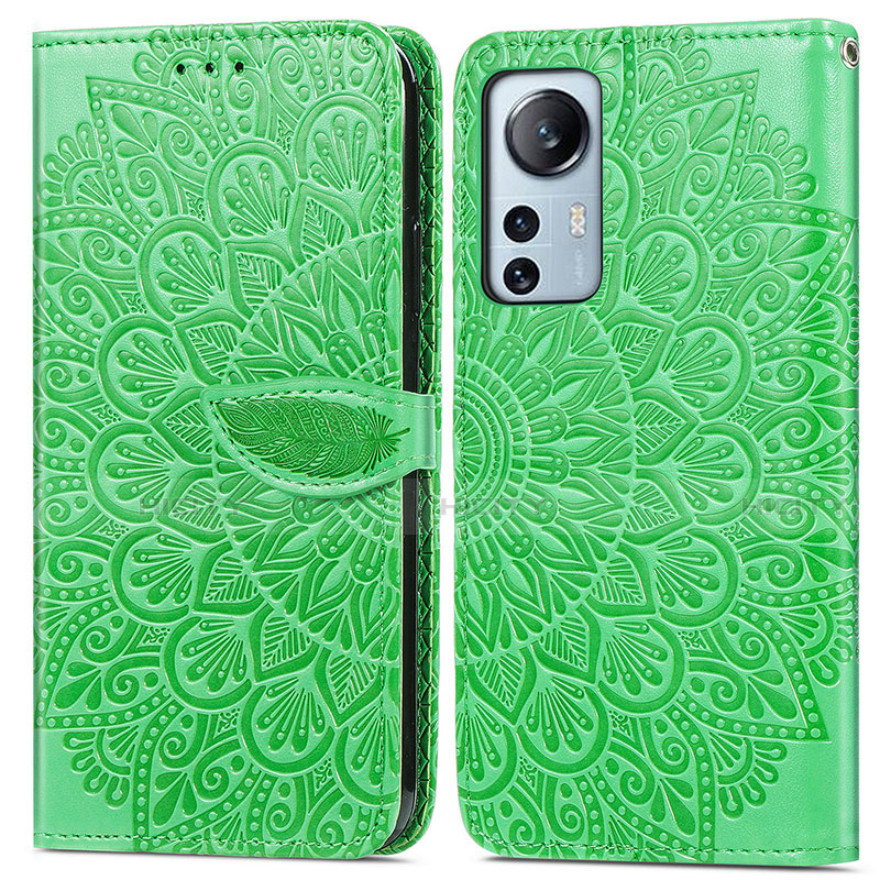 Custodia Portafoglio In Pelle Fantasia Modello Cover con Supporto L02 per Xiaomi Mi 12 5G