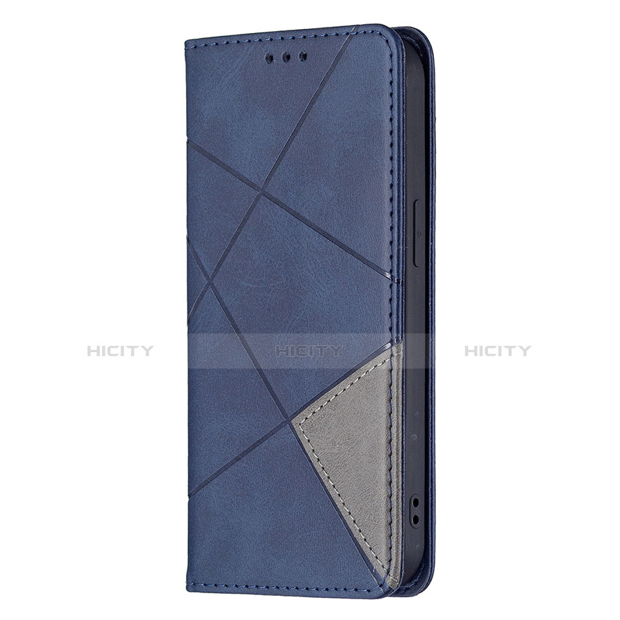 Custodia Portafoglio In Pelle Fantasia Modello Cover con Supporto L04 per Apple iPhone 13 Blu