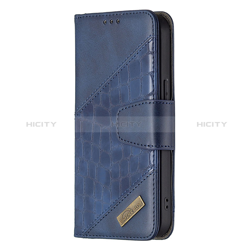 Custodia Portafoglio In Pelle Fantasia Modello Cover con Supporto L05 per Apple iPhone 14 Pro Max Blu